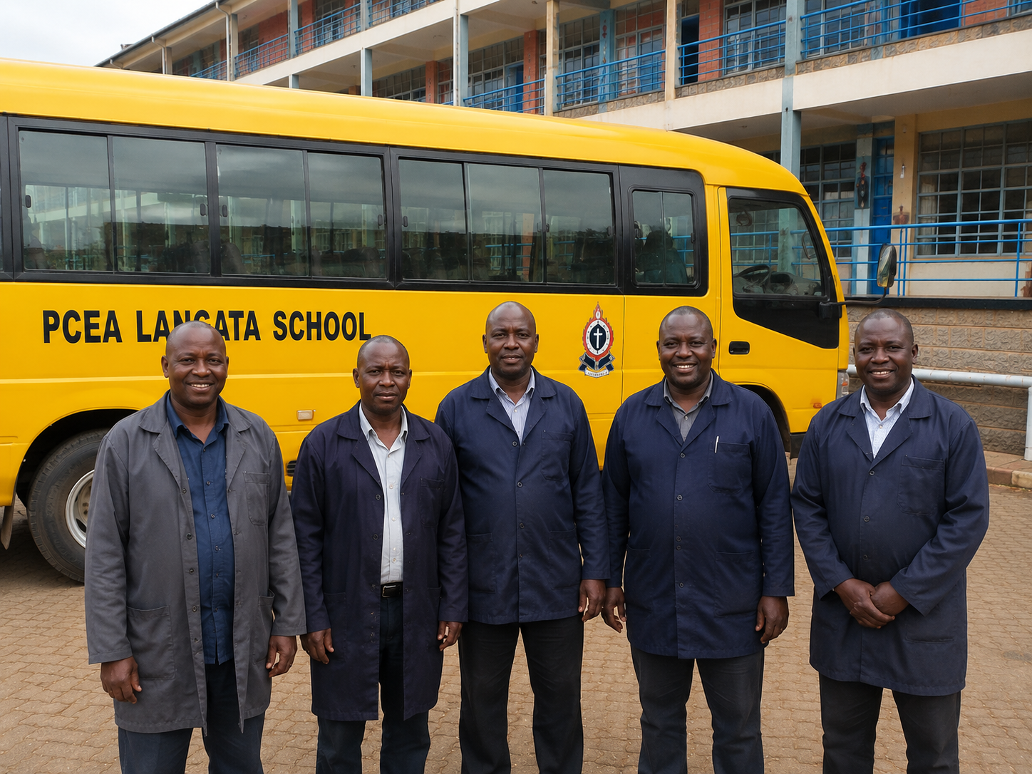 PCEA Langata School transport drivers and support team